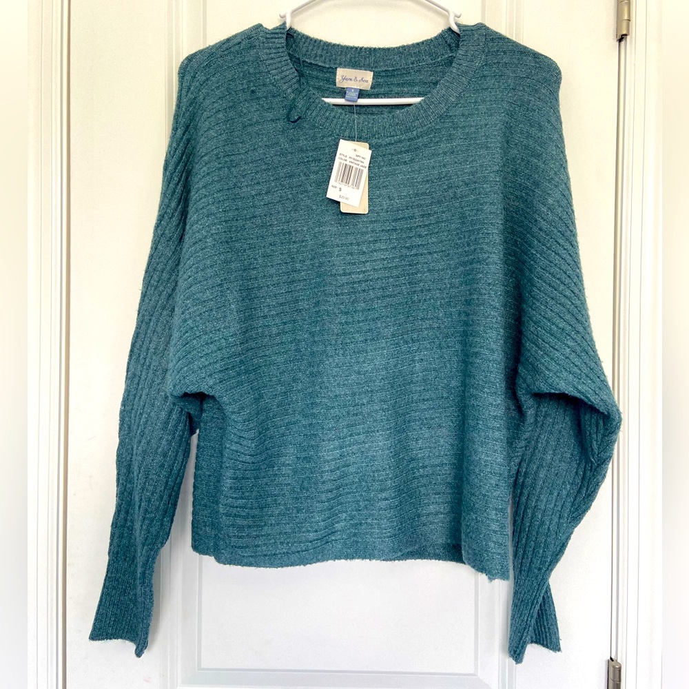 Yarn & Sea Green Vintage Jade Sweater, Small
